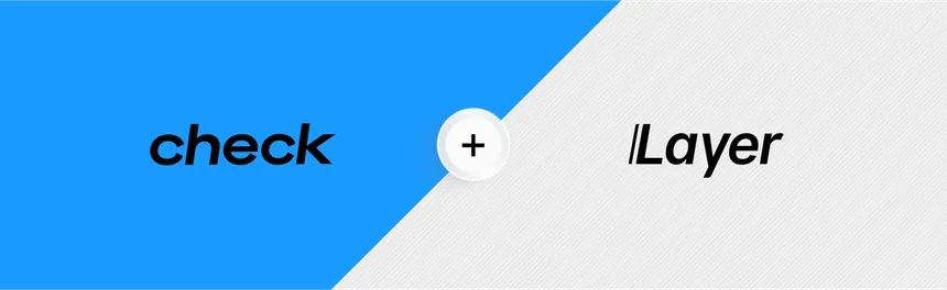 The Check and Layer wordmarks, joined by a plus
